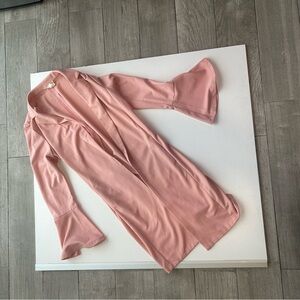 Have Blush Pink Open-Front Bell Sleeve Cape